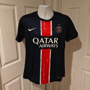 Nike Paris Saint-Germain PSG Home Jersey 24/25 Club Star And UCL Patches Men's S